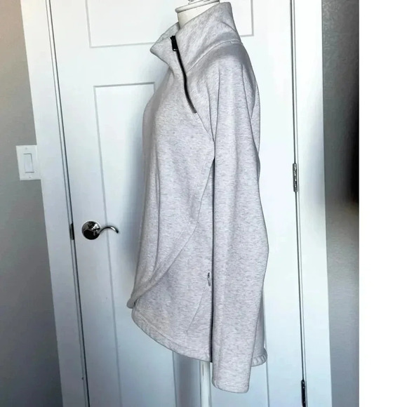Athleta Womens Sweatshirt Cozy Karma Asymmetrical Pullover Athletic Size S/T - Picture 7 of 12